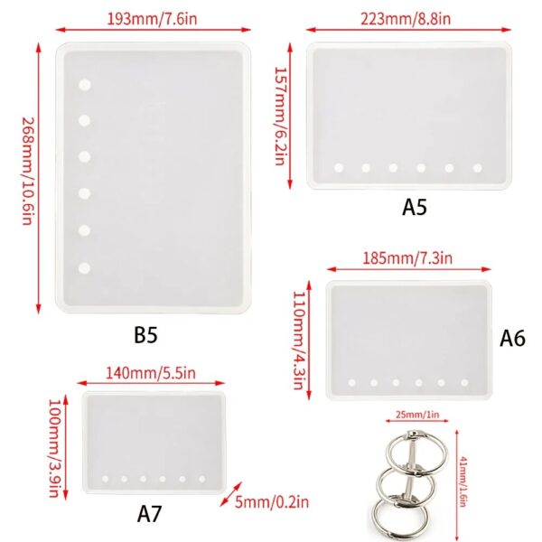 Molde Escolar KIT Portada A4 A5 A6 A7