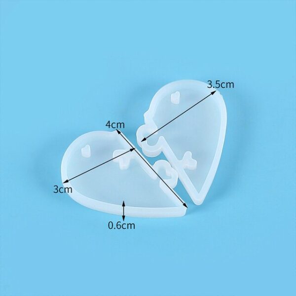 Molde Corazón 2 Mitades - Imagen 3